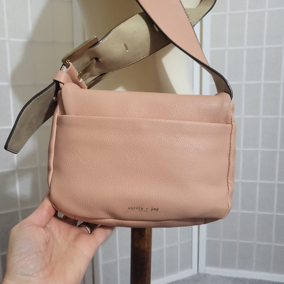Olivia+Joy blush pink shoulder bag - Picture 6 of 10